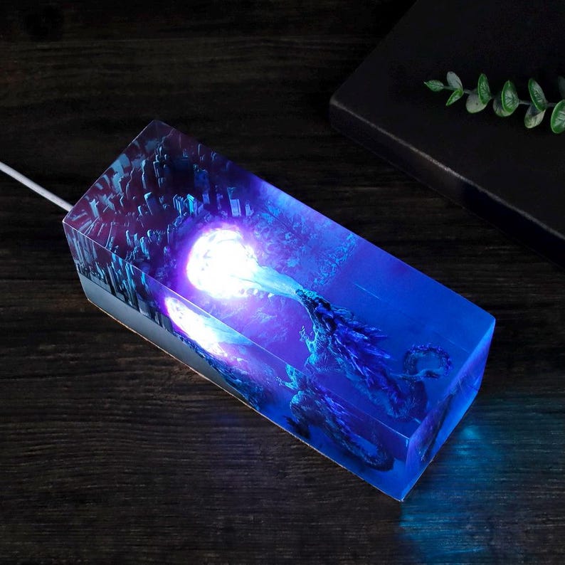 Handmade Diorama Monster Lamp, the New Em.pire, Land Inside the Earth