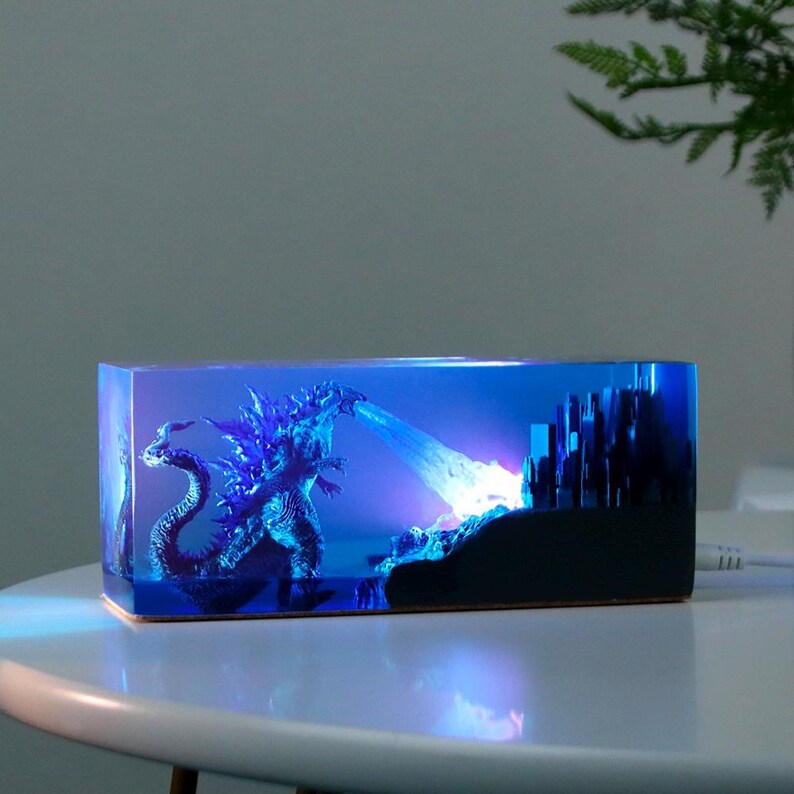 Handmade Diorama Monster Lamp, the New Em.pire, Land Inside the Earth