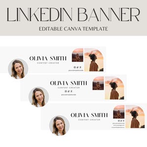 Bannière LinkedIn, arrière-plan LinkedIn, en-tête Linkedin avec photos, image de marque personnelle, modèle Canva Linkedin, en-tête de profil LinkedIn