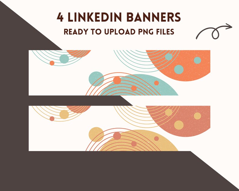 Linkedin Banner Boho Linkedin Background Geometric Linkedin - Etsy