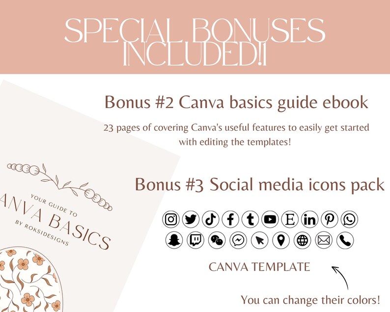 Pink Retro Etsy Shop Banner Kit | Canva Etsy Branding Set | Etsy ...