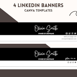 Linkedin Banner, Linkedin Background, Black and White Linkedin Header ...