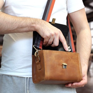 Borsa per fotocamera in pelle marrone -6 cinghie regolabili, borsa a tracolla personalizzata per fotografo, borsa da viaggio protettiva per fotocamera DSLR Mirrorless