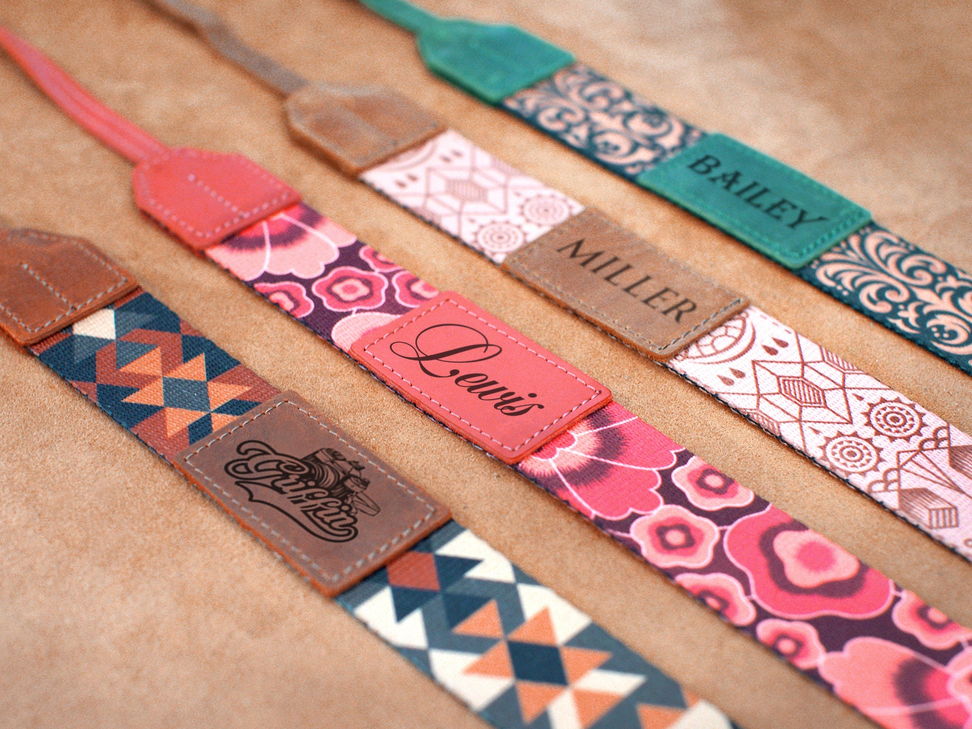 Custom Camera Straps, Personalized Camera Strap, Gift for Women, Western Print Camera Strap, Photographer Gift, DSLR Camera Strap Sony Canon