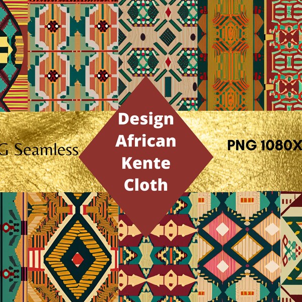 Woven Kente Fabric - Etsy