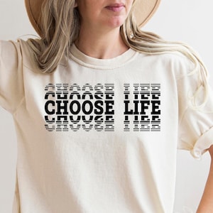 Choose Life Tshirt Choose Life 80s Black or White Tee Womens