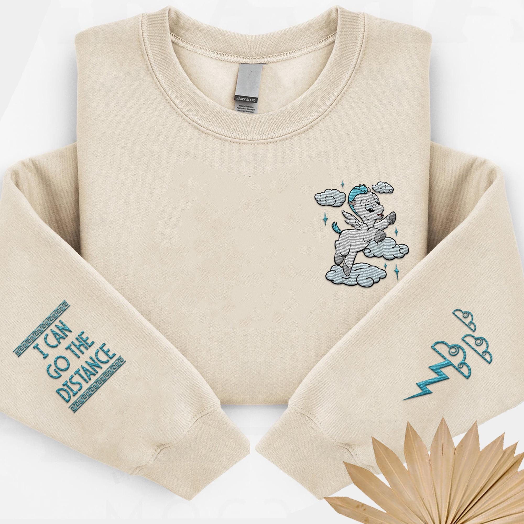 Embroidered Pegasus I Can Go the Distance Sweatshirt