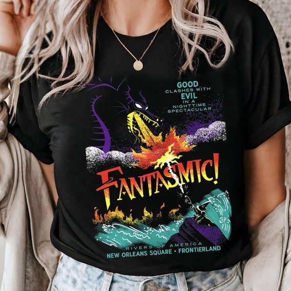 Fantasmic Maleficent Dragon and Sorcerer Mickey Comfort Colors
