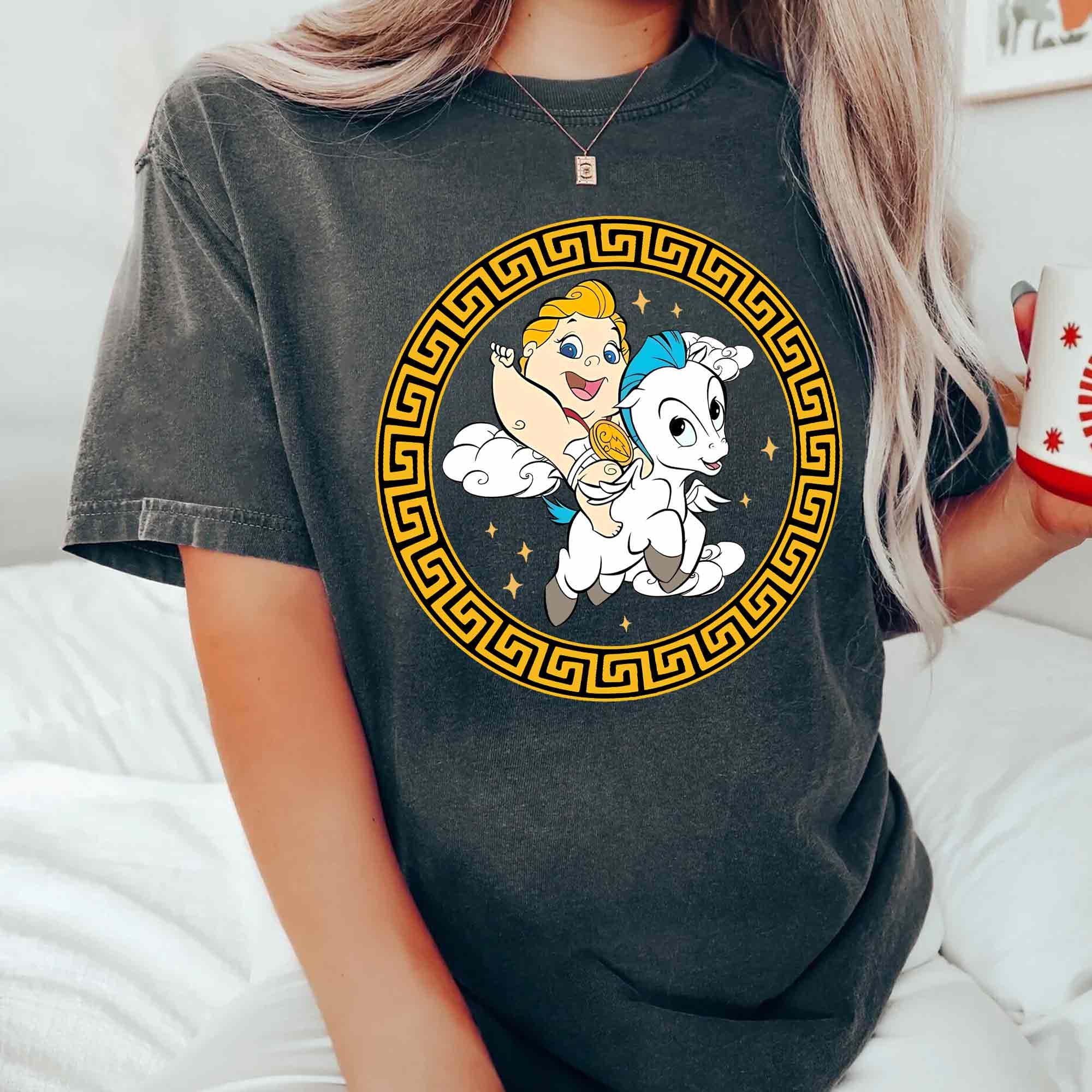 Retro Baby Hercules Riding Pegasus Comfort Colors Shirt, Hercules