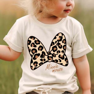 Vintage Disney Leopard Minnie Bow Comfort Colors Shirt, Animal Kingdom Shirt, Cute Disney Safari Mode Shirt, Disneyworld Girls Trip Matching