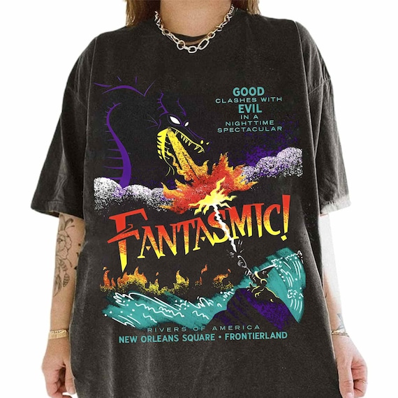 ディズニー FANTASMIC! Tシャツ Fantasmic Maleficent Dragon and Sorcerer Mickey Comfort Colors