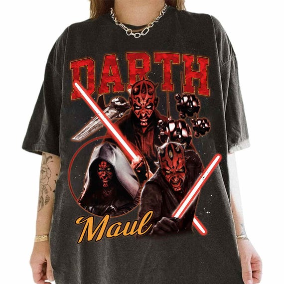 Retro Darth Maul Comfort Colors T-shirt, Star Wars Wash T-shirt