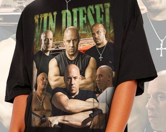 Vin Diesel Shirt, Vin Diesel Tee, Actor Apparel, Hollywood T-Shirt, Fast and Furious Merchandise, Vin Diesel Tribute Tee