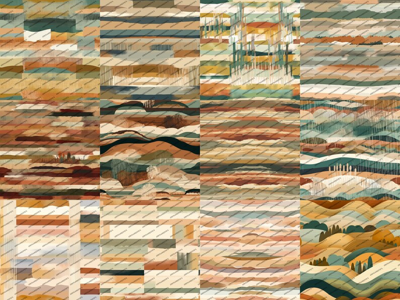 Earthy Striped Scarf main image 0