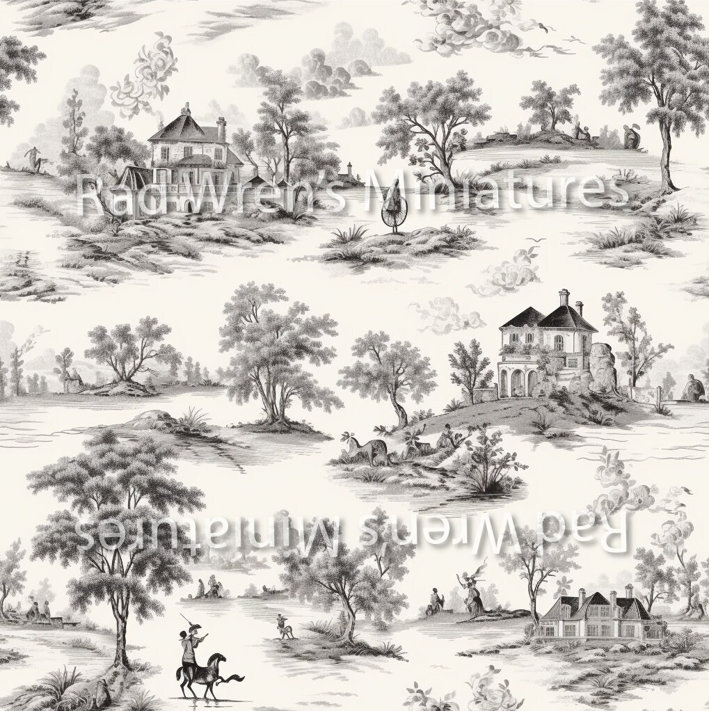 Maison de poupées Little Bo Peep Papier peint pour chambre d'enfant à
