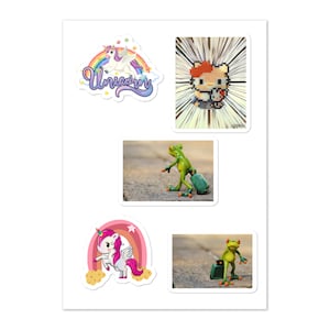 stickervel | Handgemaakt stickervel | Glanzende afwerking, duurzame lijm | Perfect voor notitieblokken, laptops en telefoonhoesjes!