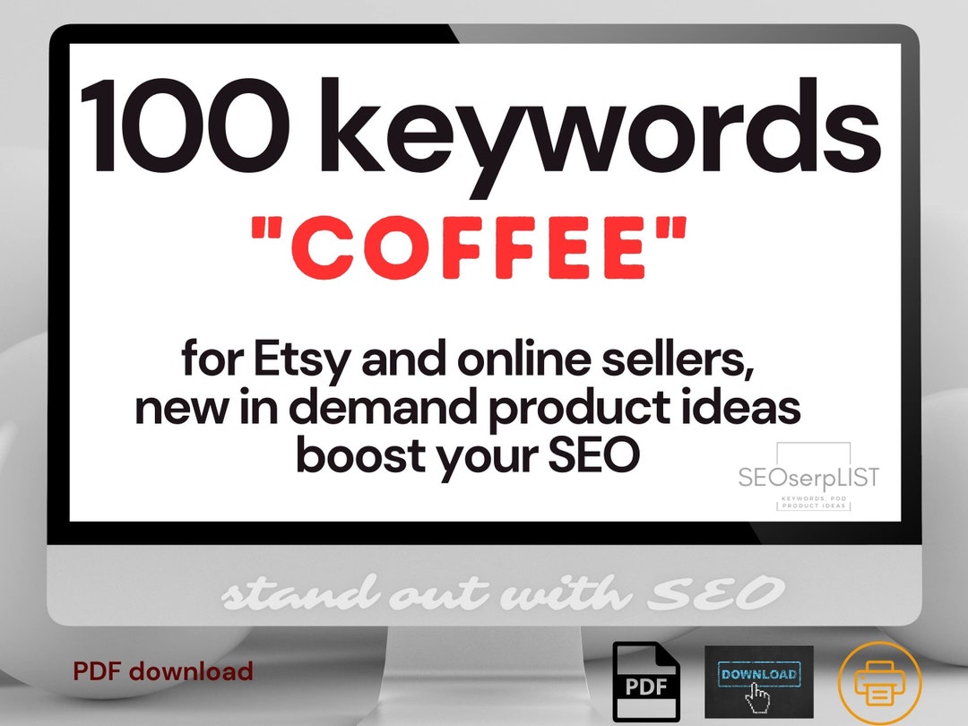 COFFEE 150+ Product Ideas and SEO Keywords, Tags - Etsy
