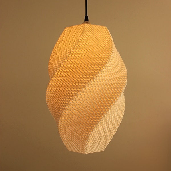 Wavy Lampshade Josefina - 3D Printed Modern Lamp Shade - Contemporary Mid Century Design - Decorative Light Shade - Unique Lamp