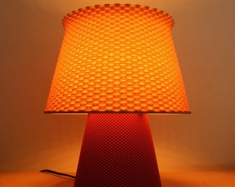 Moderne tafellamp Bruno als bureaulamp voor minimalistische huizen - Midcentury-lamp op nachtkastje - Golvende lamp voor esthetische huizen