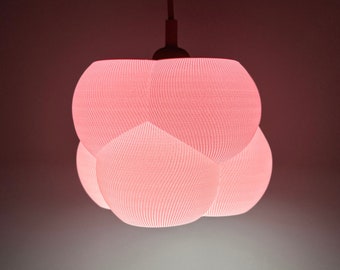 Mid Century Contemporary Lamp Shade Cloud - Woonkamer en slaapkamer Eco-vriendelijke 3D-geprinte lampenkap - Hangende verlichtingskap