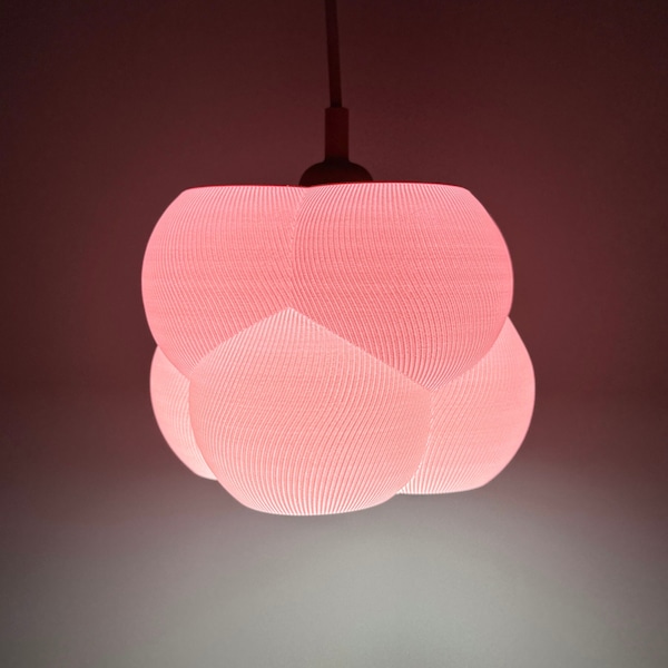Mid Century Contemporary Lamp Shade Cloud - Woonkamer en slaapkamer Eco-vriendelijke 3D-geprinte lampenkap - Hangende verlichtingskap