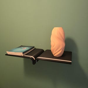 3D Printed Floating Wall Shelf: Modern Minimalist Scandinavian Decor
