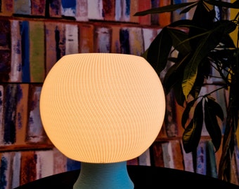 Table Lamp Bubblegum - Minimal Modern Table Lamp - Wavy Lamp - Spiral Lamp - Desk Lamp