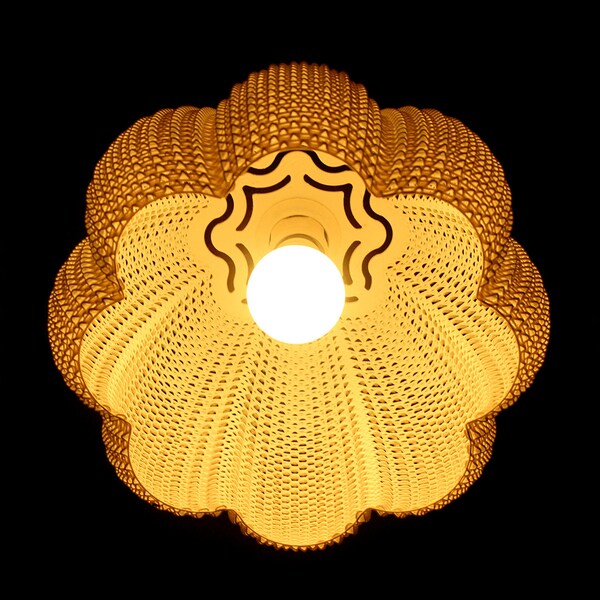 Wavy Pendant Lampshade Marina - Accent Lampshade - Ceiling Lampshade - Modern Home Lighting