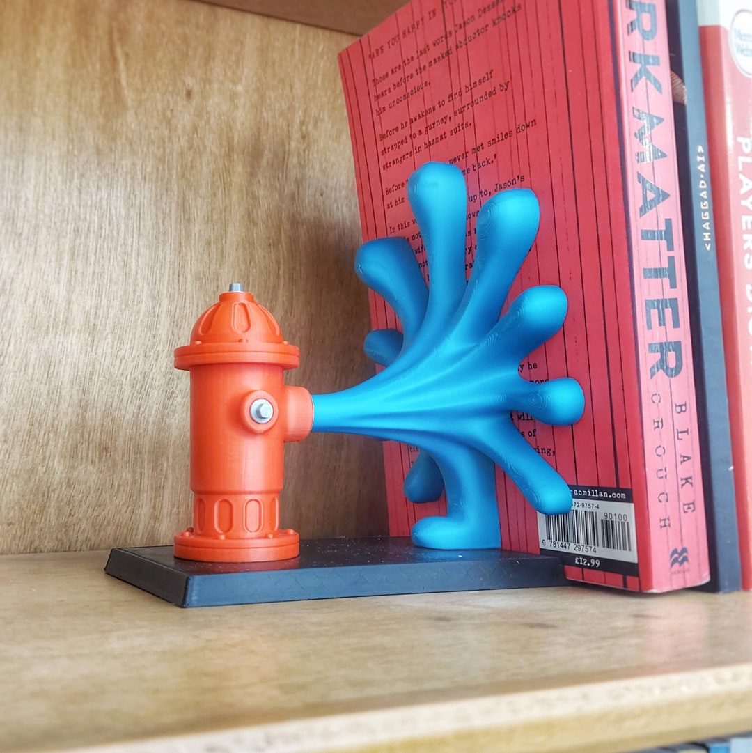 Funny Bookend Fire Hydrant 3D Printed Art Design Home Etsy