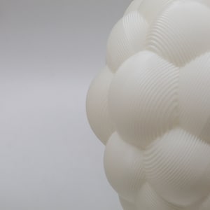 Abat-jour ondulé Design contemporain du milieu du siècle Abat-jour moderne imprimé en 3D Abat-jour décoratif Lampe unique image 6