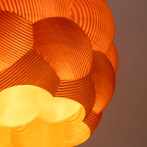 Wavy Lampshade - Contemporary Mid Century Design - 3D Printed Modern Lamp Shade - Decorative Light Shade - Unique Lamp