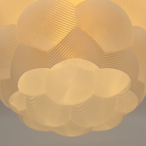 Wavy Lampshade Contemporary Mid Century Design 3D Printed Modern Lamp Shade Decorative Light Shade Unique Lamp image 7