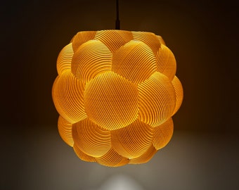 Wavy Pendant Lampshade - Contemporary Lampshade - Accent Lampshade - Modern Home Lighting - Entryway Lamp shade