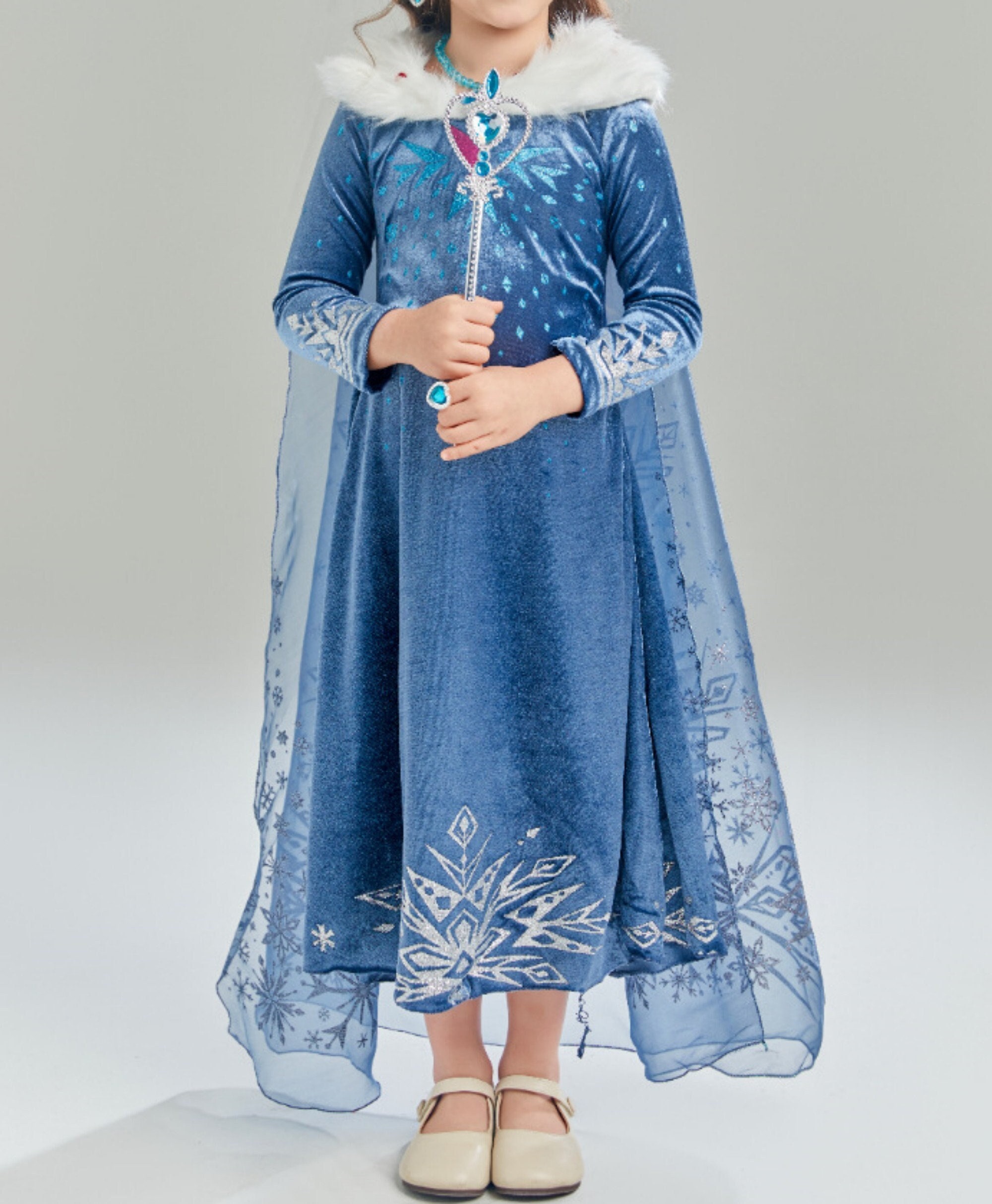 Gridamea Robe Elsa Reine Des Neiges 2 pour les filles Deguisement E