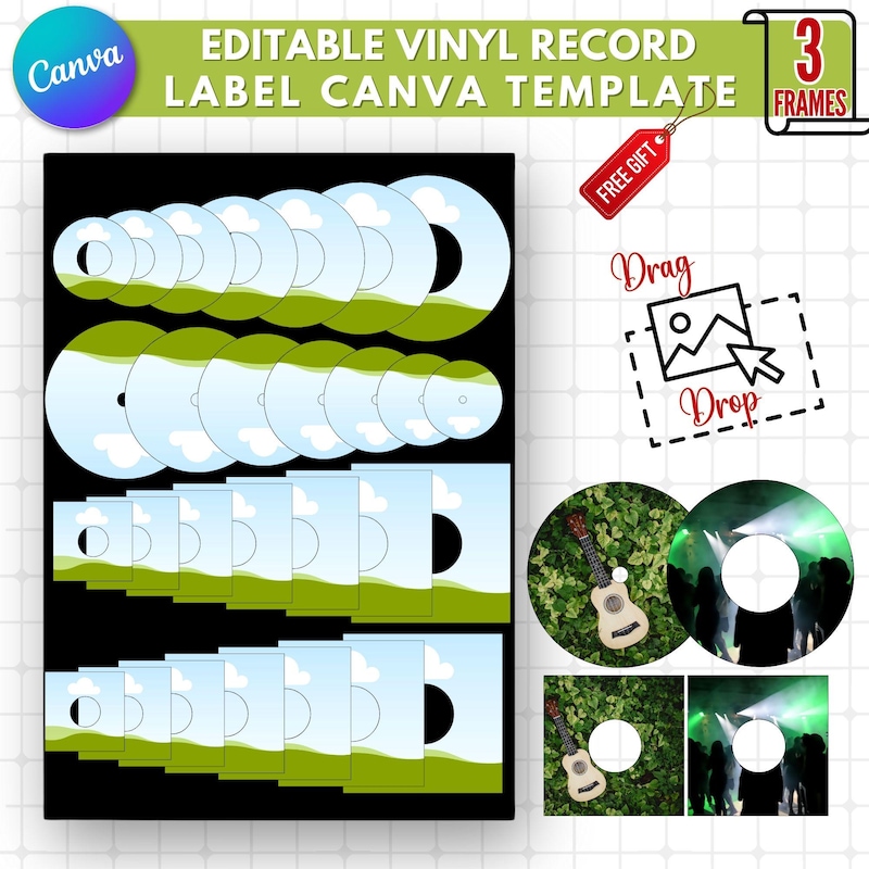 Vinyl Record Label - Etsy