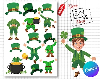 St Patricks Day Face Template | Editable St Patricks Day Costume | Add Face Activity |St Patricks Bulletin Board Decor | Activities For Kids
