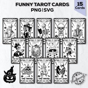 Tarot Cards Funny Bundle Svg | Tarot Cards Svg | Tarot Bundle Svg | Funny Tarot Cards Svg | Tarot Card Deck Printable | Tarot Cards Svg
