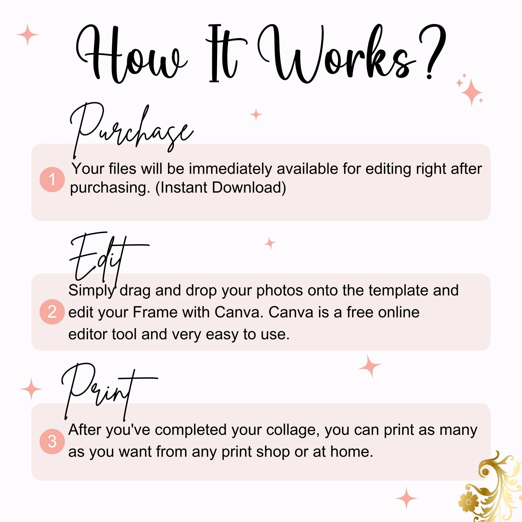 15 Editable Bows & Ribbons Canva Frame Template Bow Collection SVG ...