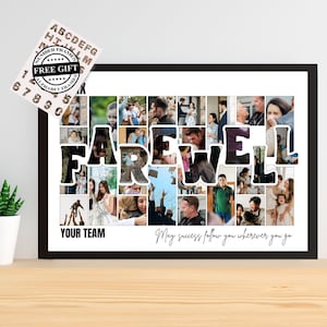 Farewell Photo Collage Template |Editable + Printable Canva Template |Custom Goodbye Memory Board |DIY Party Collage |Personalized Collage