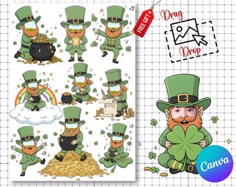 St Patricks Day Face Template | Editable St Patricks Day Costume | Add Face Activity |St Patricks Bulletin Board Decor | Activities For Kids