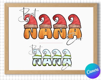 Editable Mama Letter Frames: Canva Template (Digital Download)