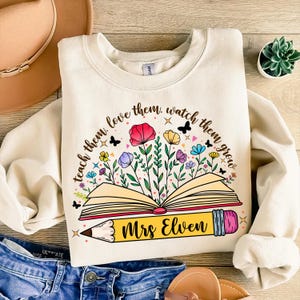 Waardering leraar png | Sublimatieontwerp leraar | Leraar wilde bloemen Svg | Leer ze png | Retro leraar PNG-bundel | Leraar bloemen png