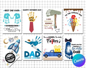 Father's Day Handprint Art: Keepsake Gift (Printable)