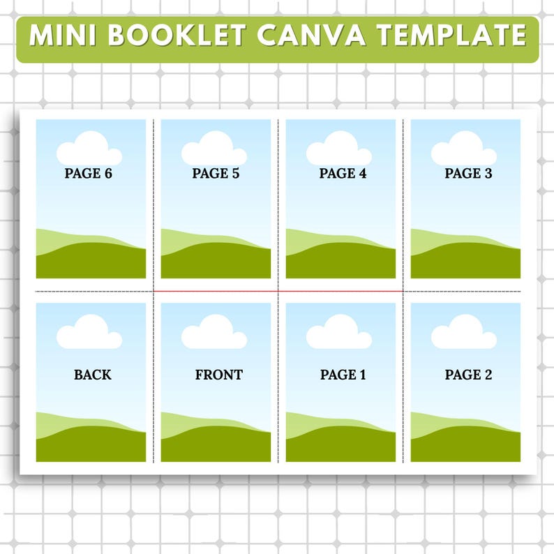 Editable Mini Booklet Template: DIY Coloring Book, Custom Journal ...