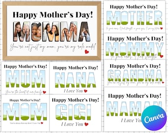Muttertag Foto Collage Vorlage (Digitaler Download)