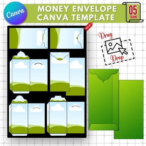 Editable Money Envelope Canva Template |Custom Money Holder Template |Printable Case Envelope |Personalized Envelope |Gift Envelope Template