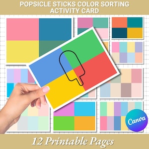 Color Sorting Activity Cards for Toddlers |Montessori Activities |Fun Activity for Kids | Printables for Kids Homeschool | Instant Download