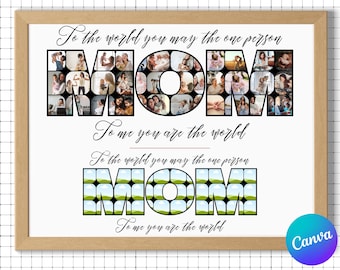 Mama Photo Collage Canva Template | Mother's Day Gift (Digital Download)