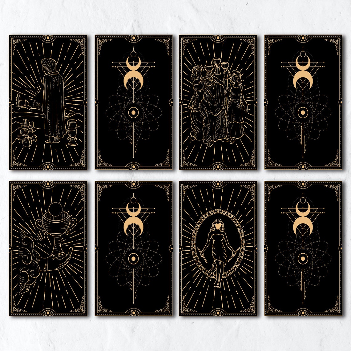Tarot Card Deck Printable Tarot Cards Svg Tarot Cards Print Tarot Deck ...