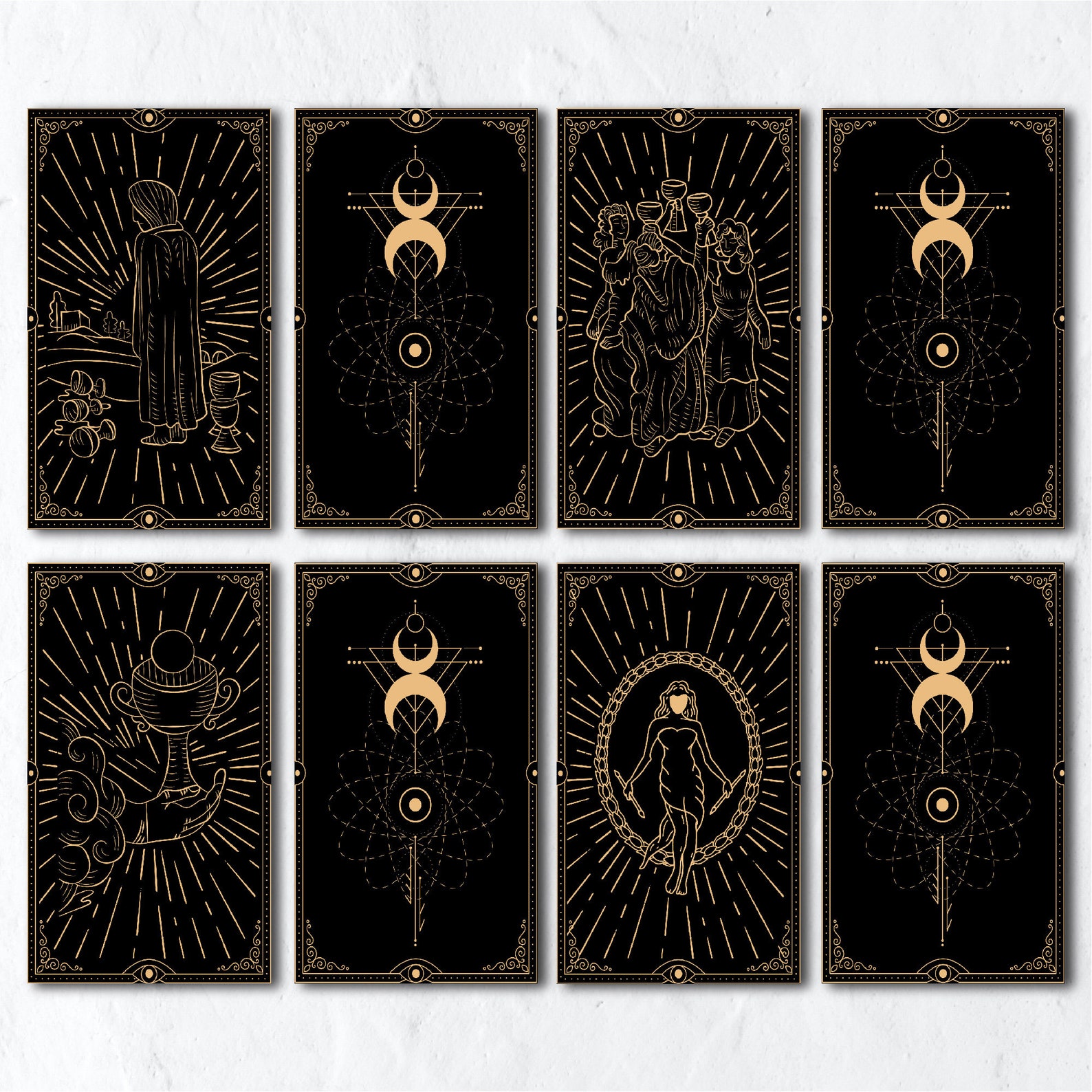 Tarot Card Deck Printable Tarot Cards Svg Tarot Cards Print Tarot Deck ...